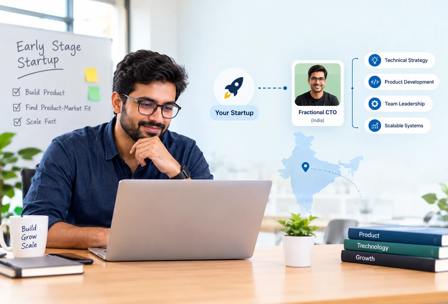 Fractional CTO from India for Early Startups